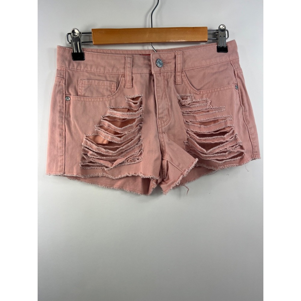 Guess Casual Mini Shorts Women's Size 26 Pink Denim